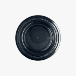 Microwave Container Round PP (456ml/16oz)Black Base/Lid
